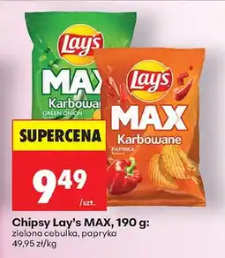 Biedronka Chipsy MAX zielona cebulka oferta