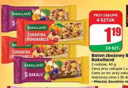 Dino Baton zbożowy BA! żurawina i pomarańcza oferta