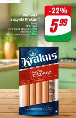 Dino Parówki z szynki wieprzowe oferta