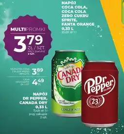 Duży Ben Napój Dr Pepper, Canada Dry oferta
