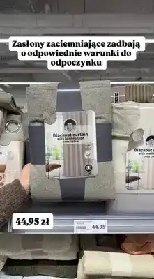 Action Zasłony zaciemniające z taśmą montażową 140x260cm oferta