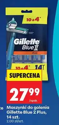 Biedronka Maszynki do golenia Blue 2 Plus 14 szt oferta