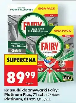 Biedronka Kapsułki do zmywarki Platinum Plus 71 szt oferta