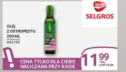 Selgros Olej z ostropestu oferta