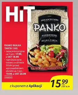 Selgros Panko bułka tarta oferta