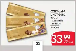 Selgros Czekolada lindt gold oferta