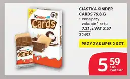 Selgros Ciastka kinder cards oferta