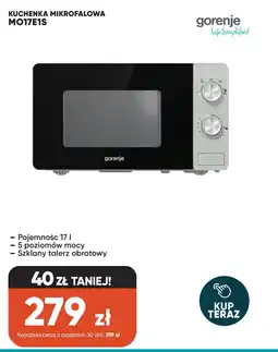 Max Elektro Gorenje Kuchenka mikrofalowa MO17E1S oferta