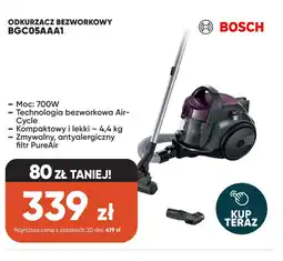 Max Elektro Odkurzacz bezworkowy Bosch BGC05AAA1 oferta