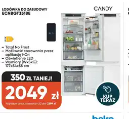 Max Elektro Candy Lodówka do zabudowy ECNBQT3518E oferta