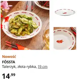 IKEA FÖSSTA Talerzyk, złota rybka, 19 cm oferta