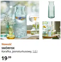 IKEA SMÖRFISK Karafka, jasnoturkusowy oferta
