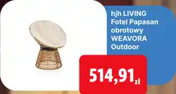 Lidl hjh LIVING Fotel Papasan obrotowy WEAVORA Outdoor oferta