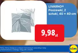 Lidl LIVARNO Poszewki, 2 sztuki, 40 x 40 cm oferta