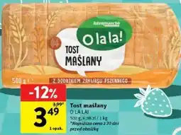 Intermarche Tost maślany O LA LA! oferta