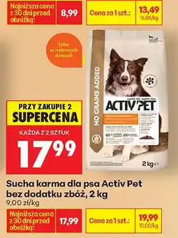 Biedronka Sucha karma dla psa bez dodatku zbóż oferta