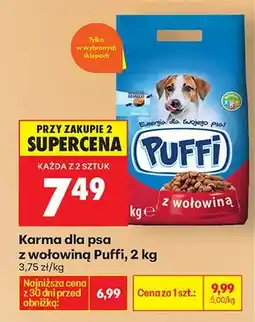 Biedronka Karma dla psa z wołowiną oferta