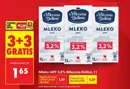 Biedronka Mleko UHT 3,2% 3+3 GRATIS oferta