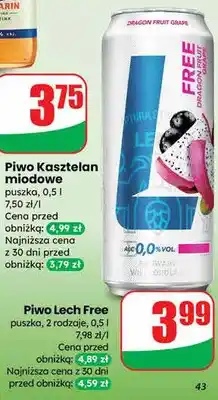 Dino Piwo Kasztelan miodowe puszka oferta