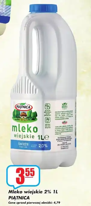 Sezamek Mleko wiejskie 2% PIĄTNICA oferta