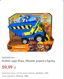 Smyk Rubble i jego Ekipa, Wheeler, pojazd z figurką oferta