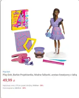 Smyk Play-Doh, Barbie Projektantka, Modne falbanki, zestaw kreatywny z lalką oferta