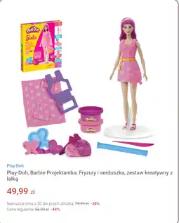 Smyk Play-Doh, Barbie Projektantka, Fryzury i serduszka, zestaw kreatywny z lalką oferta