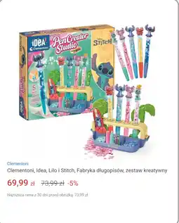 Smyk Clementoni, Idea, Lilo i Stitch, Fabryka długopisów, zestaw kreatywny oferta
