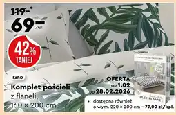 Biedronka Komplet pościeli z flaneli 160x200 cm oferta
