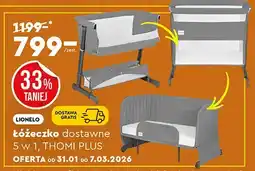 Biedronka Łóżeczko dostawne 5w1, THOMI PLUS oferta