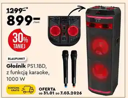 Biedronka Głośnik PS1.1BD z funkcją karaoke 1000W oferta