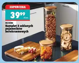 Biedronka Komplet 3 szklanych pojemników hermetycznych oferta