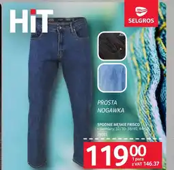 Selgros Spodnie męskie Selgros oferta