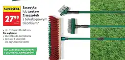 Biedronka Szczotka lub zestaw 2 szczotek z teleskopowym trzonkiem oferta