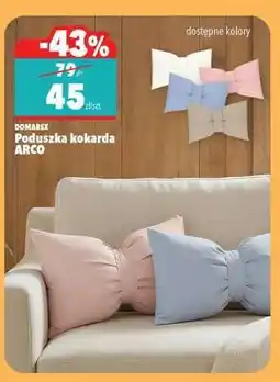 Biedronka DOMAREX Poduszka kokarda ARCO oferta