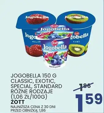 Jogurt Jogobella Classic, Exotic, Special, Standard różne rodzaje