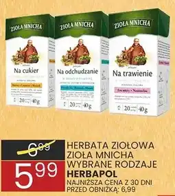 Wafelek Herbata ziołowa na cukier oferta