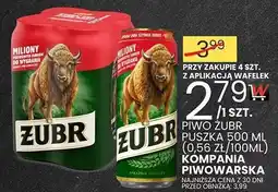 Wafelek Piwo żubr puszka 500ml (0,56zł/100ml) oferta