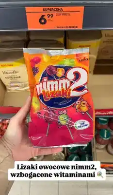 Biedronka Lizaki owocowe wzbogacone witaminami oferta