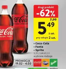 Intermarche Coca-Cola, Fanta, Sprite oferta