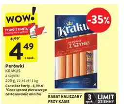 Intermarche Krakus Parówki z szynki oferta