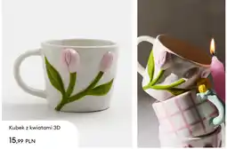 Sinsay Kubek z kwiatami 3D oferta