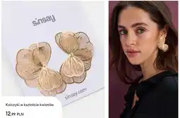 Sinsay Kolczyki w kształcie kwiatów oferta