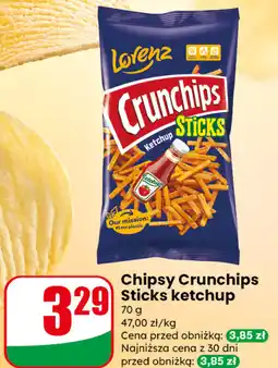 Dino Chipsy Crunchips Sticks ketchup oferta