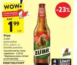Intermarche Piwo Zubr oferta