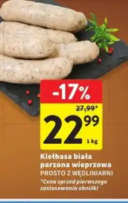 Intermarche Kiełbasa biała parzona wieprzowa oferta