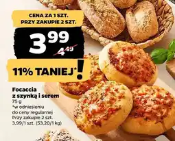 Netto Focaccia z szynką i serem oferta