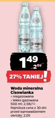Netto Woda mineralna Cisowianka niegazowana oferta