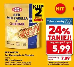 Kaufland Ser Mozzarella & Cheddar wiórki oferta
