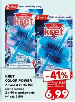 Kaufland Zawieszki do WC Kret Color Power różne rodzaje oferta